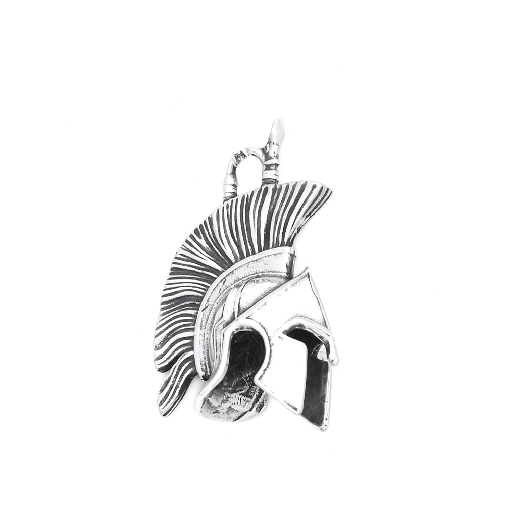 Spartan Warrior Pendant — Stainless Steel