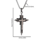 Vintage Catholic Cross Pendant Necklace — Amulet