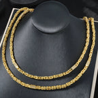 Dubai 18k Gold-Plated Men's and Women's Necklace Multi-Layer Woven Three-Dimensional Zirconia Hip-Hop Party Jewelry