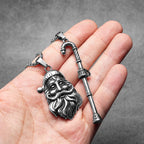 Christmas Candy Cane Pendant — Stainless Steel