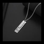 Geometric Pendant Sweater Chain — Stainless