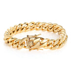 Iced Out Cuban Chain Necklace Stainless Steel 12MM