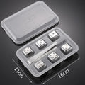 Reusable Whiskey Stones Stainless Steel Ice Cubes Quick-Freeze Wine Cooler Food Grade Metal Pellets Beer Cooler Bar