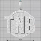 Iced Out Name Disc Pendant 80MM