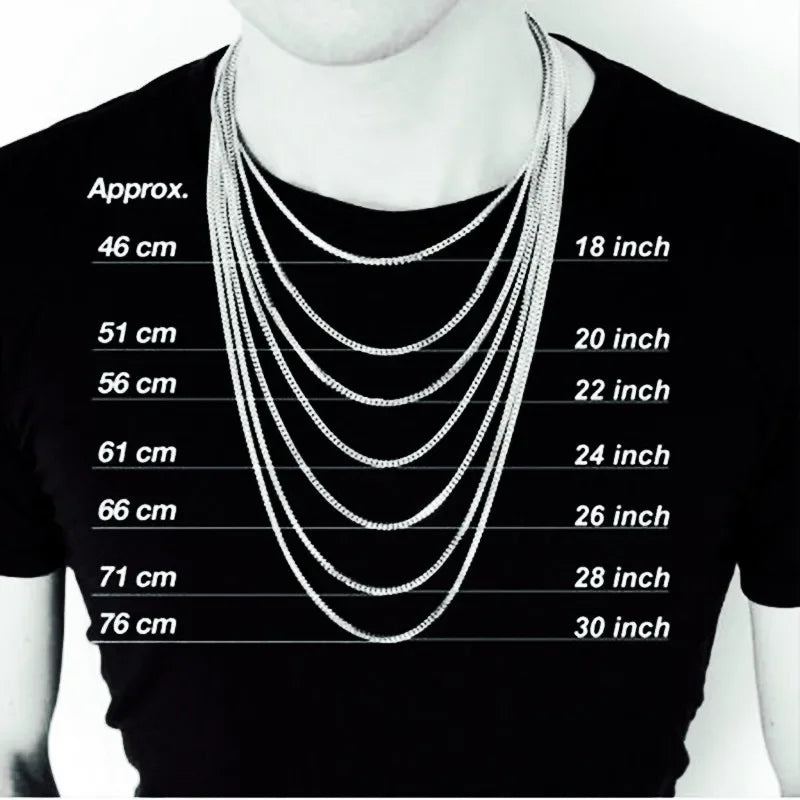 Waterproof Stainless Steel Cuban Link Chain Necklace For Men Goth Punk Accessory Jewelry Black Gold Silver Color