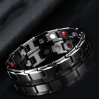 Men's Casual Magnetic Black Bracelet — Zinc Alloy