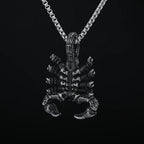 Scorpion Pendant Necklace — Stainless Steel