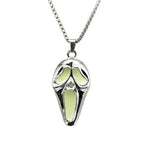 European and American street hip hop popular exaggerated skull luminous mask pendant, trendy man personality neckla