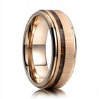 Fashion 8mm Silver Color Men Stainless Steel Ring Inlay Colorful Abalone Shell Rings For Men Women Wedding Band Jewelry Gifts