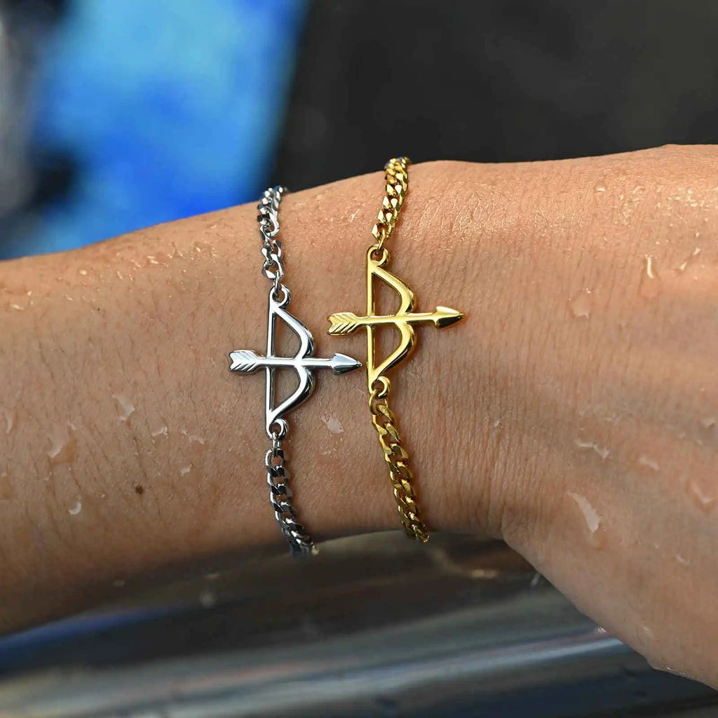 Bow and Arrow Chain Bracelet — Stainless Steel