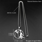 Basketball Stainless Steel Pendant Necklace