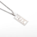 Stainless Steel Zeus Thunder Necklace Lightning Charm for Men and Women Hip Hop Trend Street Party Cool Jewelry