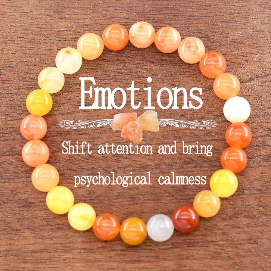 Multi-Color Bead Bracelet with Adjustable Length