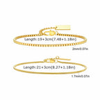 Vnox 2pcs/Set Cuban Figaro Rope Snake Chain Bracelet Set for Men Boys, Gold Black Silver Color Stainless Steel Wristband Jewelry