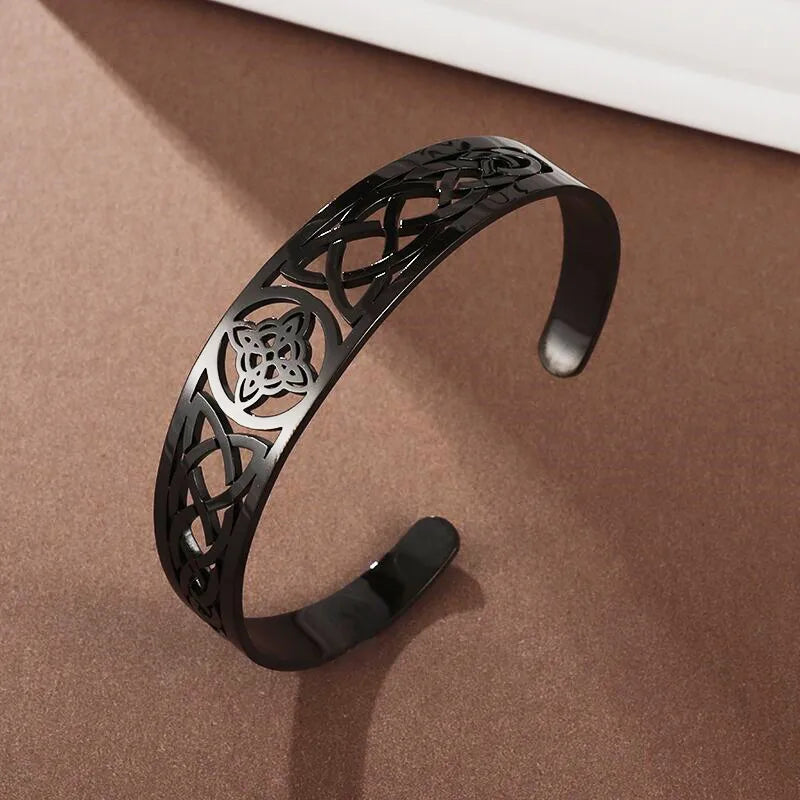 Fashion Design Stainless Steel Curved Tableware Fork Open Bracelet Men and Women Personality Charm Hip Hop Casual