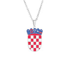 Croatian Insignia Pendant Necklace — Stainless Steel