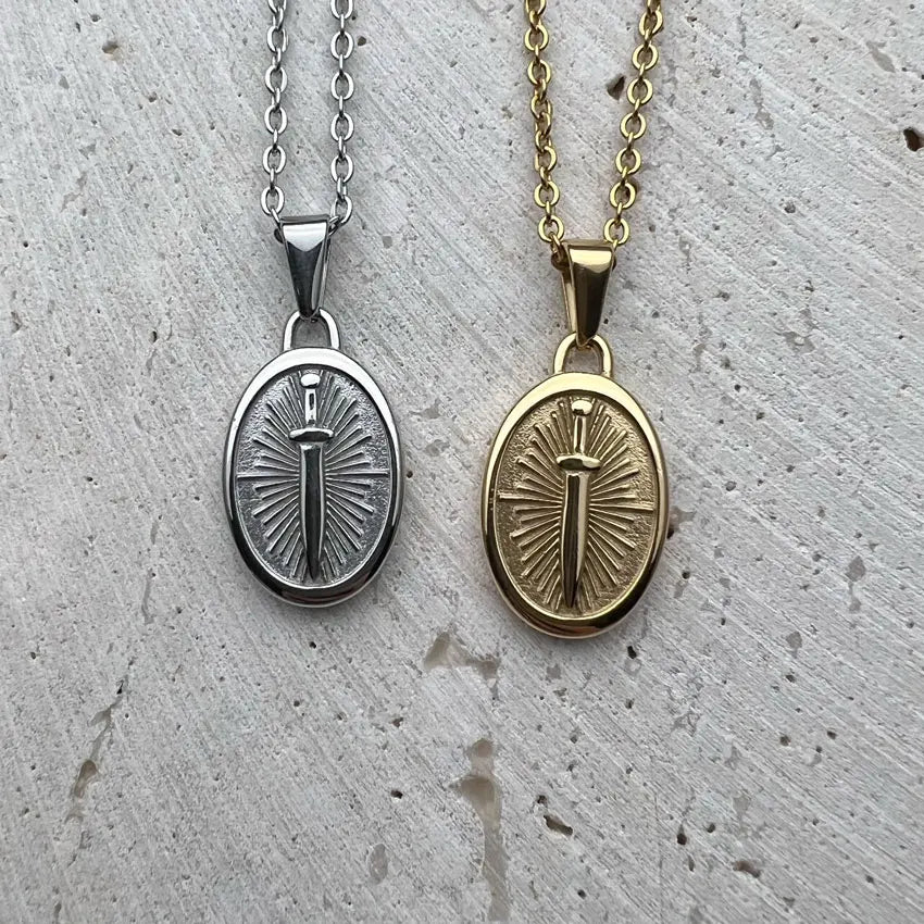 Sword Gold Pendant Necklace