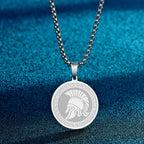 CHENGXUN Hindu Ganesha Coin Pendant Necklace for Men Womens Lord Ganesha Medallion Charm Neck Chain Spirit Totem Jewelry
