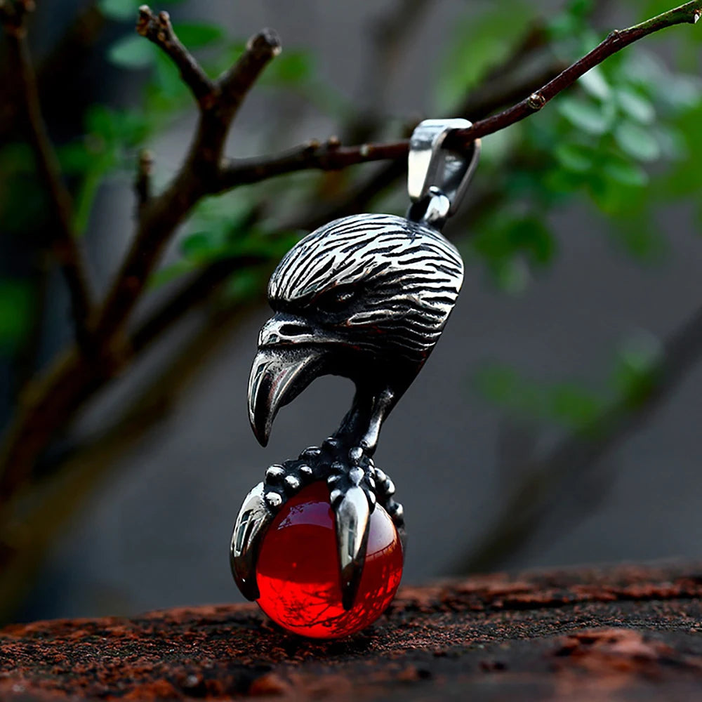 Eagle Claw Pendant Necklace — Stainless Steel