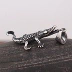 Creative Small Size Crocodile Necklace for Men Women Popular Stainless Steel Animal Pendant Fashion Charm Jewelry Gift Wholesale