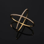 925 Silver X Design Moissanite Ring VVS