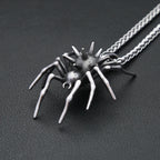 Gothic Spider Pendant Necklace — Stainless Steel