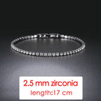 ZHOUYANG Tennis Bracelets For Women Simple Luxury Round Crystal Gold Color Bangle Chain Wedding Female Gift Wholesale Jewelry