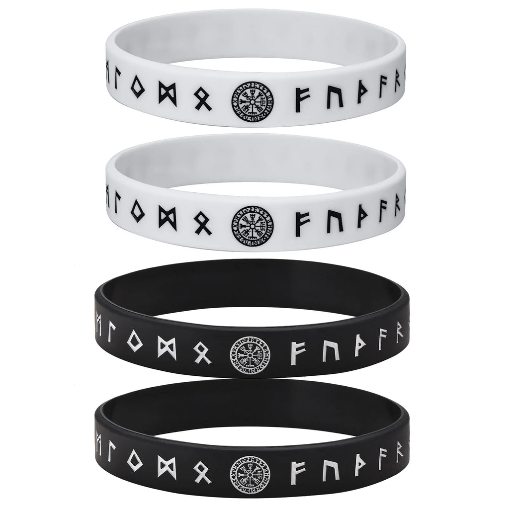 Viking Compass Silicone Bracelet 12mm