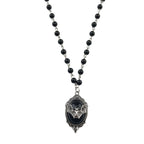 Gothic Bat Cross Rosary Necklace for Women Fashion Mystery Witch Jewelry Accessories Gift Silver Color Bat Charm Vampire Choker