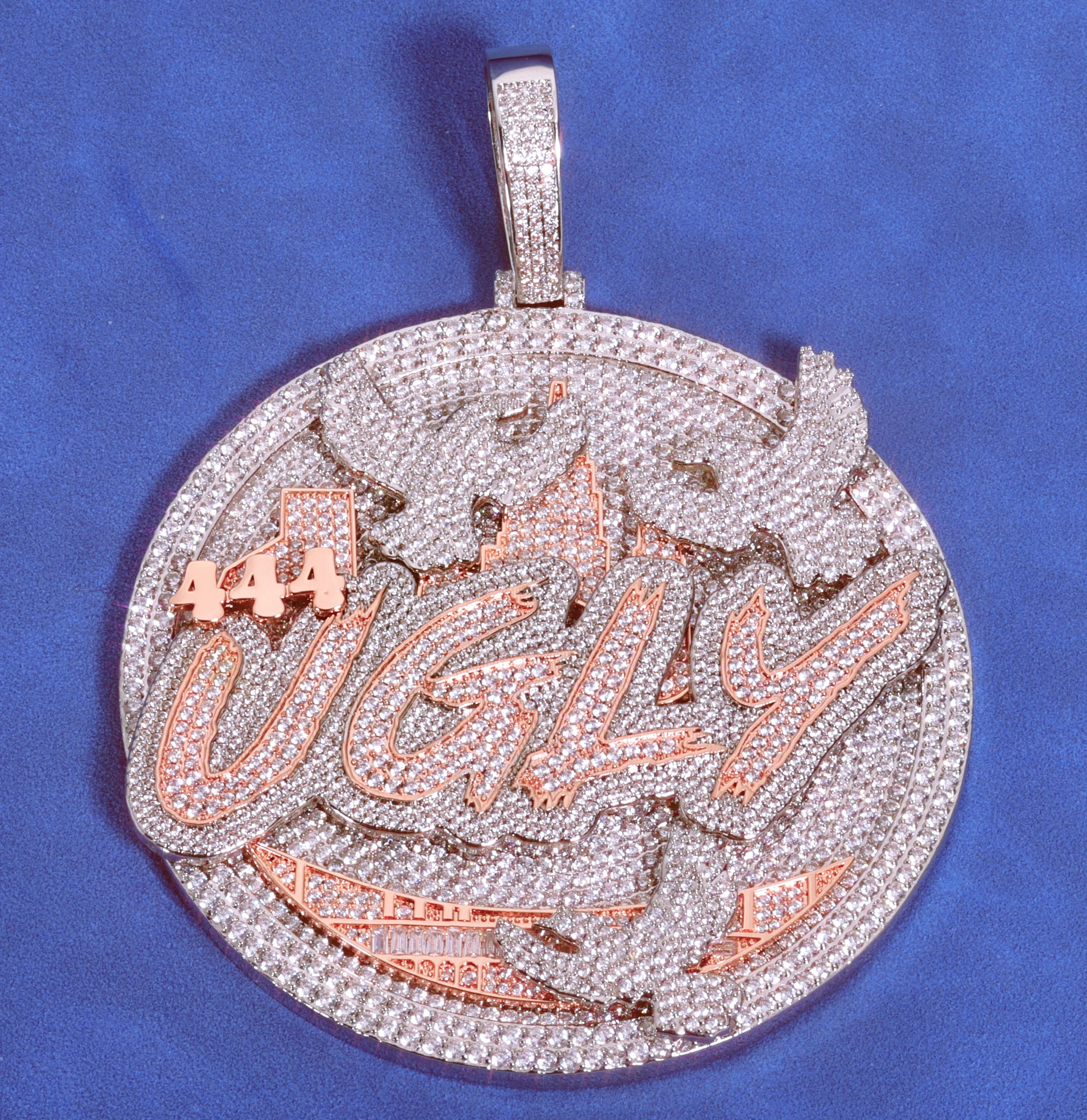 City Skyline Pendant Necklace Two-Tone