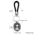 Skull Key Steel Pendant Gothic Skeleton Leahter