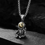 Astronaut Stainless Steel Pendant Necklace