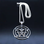 Demon Silver Pendant Seal Orias Women/men Satan