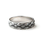 Japanese Carved Eyes Ring — Stainless Steel