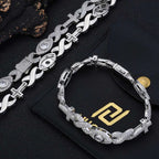 Cross Chain Necklace Iced Out Eye CZ Diamond
