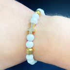 Crown, Leopard, Cross & Skull Beaded Bracelet — 8mm Adjustable