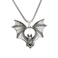 Gothic Bat Stainless Steel Pendant Necklace