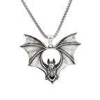 Gothic Bat Stainless Steel Pendant Necklace