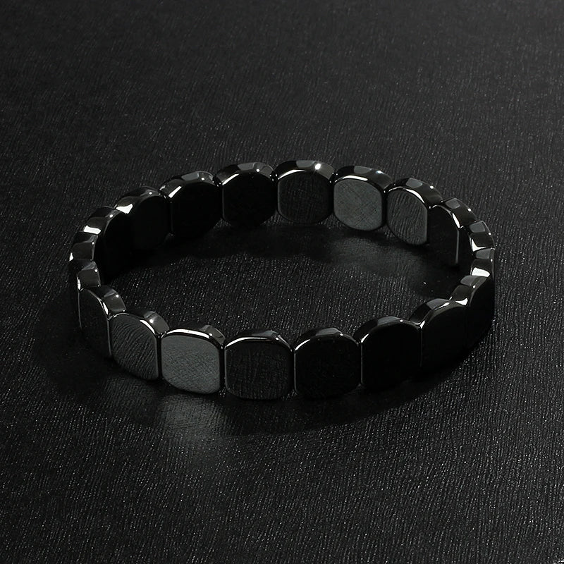 Fashion Wave Hematite Magnetic Bracelet Men Original Beaded Hematite Energy Bracelets for Women Positive Energy Jewelry