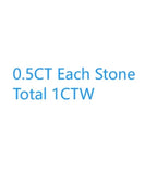 Round Martini Prong Setting Stud Earrings — Daily Wear, Two-Tone