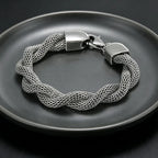 Stylish Minimalist Men's Stainless Steel Bracelet Creative Snake Bone Chain Fashion Jewelry Convention Accessories