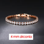 Iced Out Tennis Bracelet 3-5mm — Stainless
