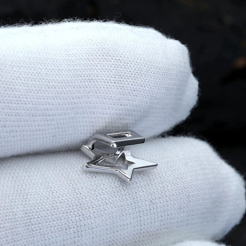 925 Silver Grillz Star Five-Point Statement