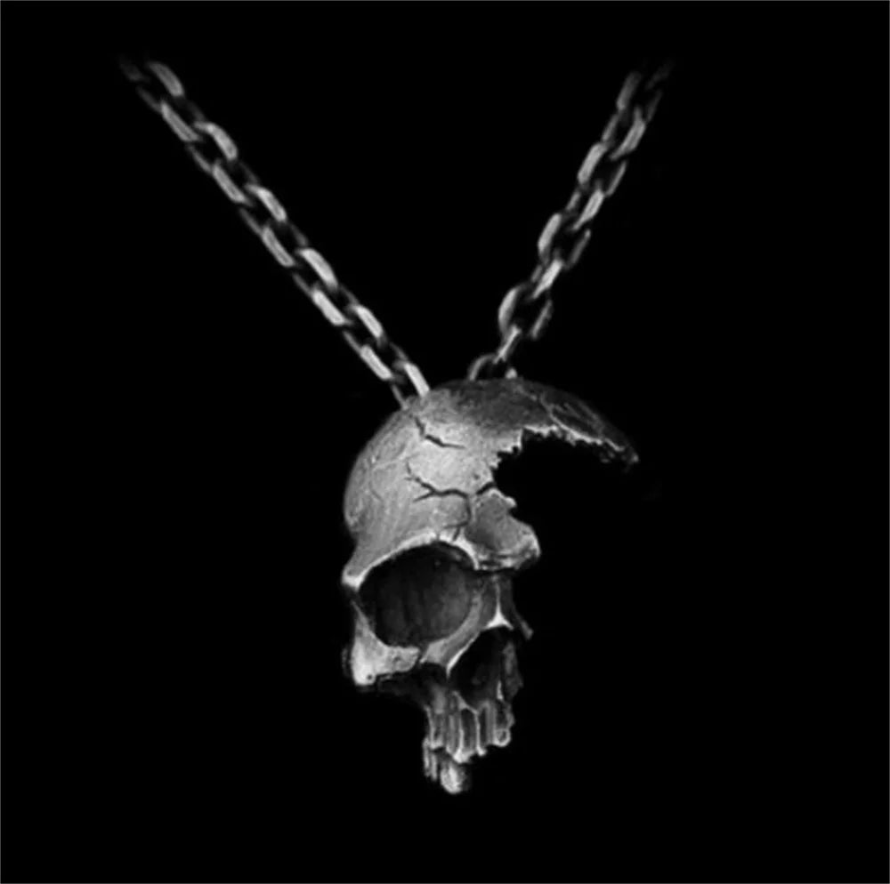 Skull Face Choker Pendant Necklace — Gothic