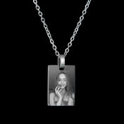 Custom Photo Pendant Necklace — Stainless Steel