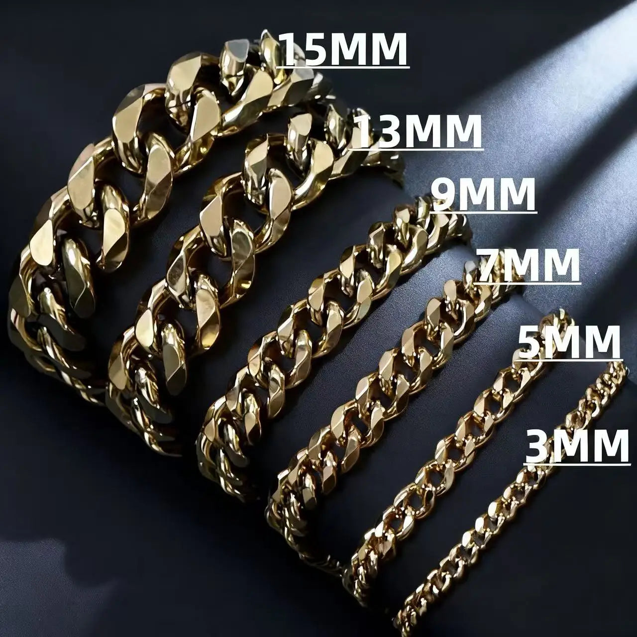 Cuban Gold Bracelet Size Trend Hand Wide