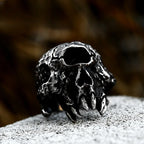 Men Vintage Hip Hop Rings Biker Party Halloween Jewelry Gift New Men Gothic Punk Stainless Steel Skeleton Horror Skull