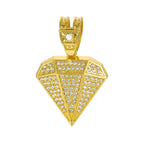 Iced Out Tapered CZ Cuban Chain Necklace — Zinc Alloy
