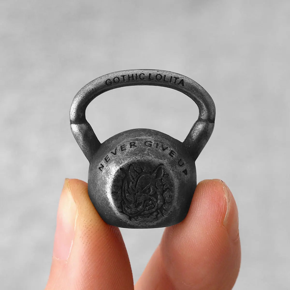 Dumbbell Stainless Steel Pendant Necklace