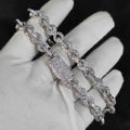 Iced Out Cuban Chain Necklace Stainless Steel 6MM